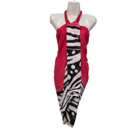 Womens Sarong Cotton Wrap Handpainted Batik Wrapskirt Beach Pareo Beachwear -NEW - Picture 4 of 6